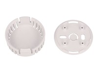 ABS Plastic Miniature Enclosure - Snap-Fit / Wall-mount Round 45x20mm Vented IP30 - White [1551V11WH]