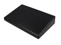 ABS Fire Retard Enclosure Sloped 220 X 140 X 46 [1599KTSBK]