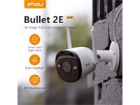IMOU Bullet 2E Outdoor WiFi Camera 5MP 3.6mm LENS 30M IR Night Vision, Full Color 1/3” CMOS, H2.65, Built-In Microphone , HUMAN DETECTION, Alarm Notification, Micro SD Card Slot Upto 512GB, 25/30fps, iOS, Android, ONVIF, 8xDigital Zoom, IP67 [IMOU IPC-K3DP-5H0WF 3.6MM]