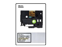 Brother Compatible Label Cartridge, TZE in Black on Gold Tape 24mm (8metres), AZE-851 = BRH TZE 851 [AZE-851]