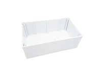 ABS Plastic Box with Screw Lid In White L-202MM X W-122MM X H-77MM [ABSE55 WHITE]