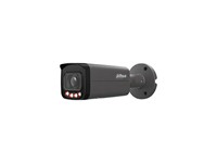 Dahua WizMind Fixed-Focal Bullet Network Camera 4MP 6mm Lens , 80m IR , Smart Dual Light , 1/1.8" CMOS , H.264+/H.265+ , AI H.264/H.265 , WDR 140dB , BLC/HLC 3DNR , Built-in Mic , 1xRJ45 10/100mbs , ONVIF , 12VDC/PoE (802.3at)/ePoE , IP67 IK10 , BLACK [DHA IPC-HFW5459T-ASE-IL-BLK 6MM]