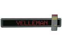 RUNNING ELECTRONIC MESSAGE BOARD - RED 700 X 100 X 45MM VIEWING AREA: 610 X 55MM [VELLEMAN MML16R]
