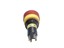 Emergency Push Button 25mm Round Rotary Release 1 N/O-N/C Plug 24V LED IP65 [PBME25TRP-L24-65]