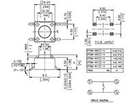 50mA 12VDC Brown Tactile Micro Switch [DTSM62N]