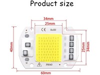 50W 220VAC Warm White LED [HKD 220VAC LED  WARM WHITE 50W]