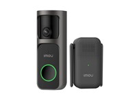 IMOU Doorbell 3 Kit - Video Doorbell: 1/3" CMOS 4MP 0.98mm Fisheye Lens, 360° Panoramic View, 5m IR, 5000MAH Rechargeable Batt , Pir+ Ai Human Detection, Two-Way Talk, 8x Digital Zoom, Chime as WiFi Repeater 240VAC, AI Package Detection [IMOU DB-3EP-4M0W-DS3]