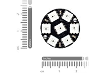 7-Bit WS2812 5050 RGB LED Ring Module 23 mm (0.9 inches) [HKD WS2812 NEOPIXEL RING-7 LED]
