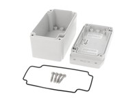 Enclosure Polycarbonate 120mx66mx62mm IP67 Grey Flanged Lid [1555C2F42GY]