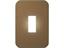 One Single Module Vertical Cover Plate (Bronze) (Black Trim) [VB6101BZ]