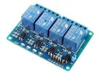 ARDUINO COMPATIBLE 5V/10A 4CH RELAY MODULE WITH N/O AND N/C CONTACTS AND OPTO ISOLATED I/P [GTC RELAY BOARD 4CH 5V ARDUINO]