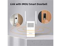 IMOU WiFi Extender/Chime, Built-In Speaker, Multiple Ringtones, 90~240VAC 5W, Wi-Fi:IEEE802.11b/g/n,2.4GHz, IMOU APP iOS, Android [IMOU DS21-W-W]