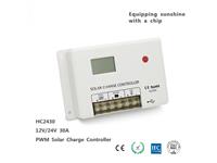 PWM Solar Controller 30A, 12V/24V, Dual USB Output 5V 2A, Supports Lead Acid, Gel & Lithium Batteries. Has a flexibility to set the load to work during the day or night.it is widely applied to Off-grid system which needs High Reliability [SR-HC2430 PWM SOLAR CONTROLLER]