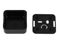 ABS Plastic Miniature Enclosure - Snap-Fit / Wall-Mount 40x40x20mm Unvented IP30 - Black [1551SNAP1BK]