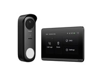 DNAKE Wireless Door Bell Kit - Includes:1 x DM60 7inch IPS Touch Screen, Wi-Fi:2.4GHz/5GHz, Res:1024x600, TF Card Slot (Max:32GB), PSU12V, Built-in-Mic, 1191×127×20mm - 1 x DC300 Door Camera 2MP HD, Built-in-Mic, Tamper Alarm, Lithium Batt 3.7V [DNAKE-DK360W KIT]
