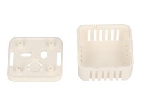 ABS Plastic Miniature Enclosure - Snap-Fit / Wall-Mount 40x40x20mm Vented IP30 - White [1551V1WH]
