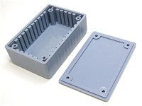 Enclosure ABS 85X56X30 (Series 10) Grey With Ribs [BT1G]