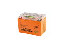 Rechargeable Battery 12V8AH { L=150 W=70 H=105mm } YT9B-4(IGEL) Terminal C9/M6, Intelligent Capacity Detection with Self-Test Function Indicator, Separator:AGM, Electrolyte:Gel, Recommended for use in : Motorbikes, Scooters, Jet Skis, 2.61kg [BATT 12V8 OUTDO (YT9B-4)]