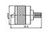 UHF 50Ω Male Inline Crimp Connector 10mm for Coaxial RG213 PL259 Cable [54S101-015A1]