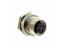 Circular Connector M12 A Code Female 4 Pole. Screw Lock Rear Panel Entry Front Fixing Solder Terminal. PG9 - IP67 [PM12AF4R-S/9]