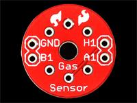 BOB-08891 Gas Sensor Breakout Board for the MQ-3, MQ-4 and MQ-6 Gas Sensors [SPF GAS SENSOR BREAKOUT BOARD]