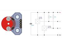 RS033 Magnetic Sensor/Quadrature Encoder fits near the back wheel and allows measurement of Speed and Distance [DGU QUADRATURE ENCODER]