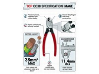 Cable Cutter Copper/Aluminium 38mm2 [TOP CC38]