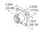 Circular Connector MIL-DTL-26482 Series 1 Style Bayonet Lock Square Flange Receptacle Male 8 Pole #20 Contacts. Solder. 7,5A 600VAC/850VDC (MS3112E-12-8P)(85102E128P50) [PT02E-12-8P]