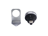 Industrial Multi Function "Touch Button" LED Panel "Puck" Signal Lamp PNP - 3 Color RYG - 50mm OD 24VDC - 30mm Panel Cut Out With M12 Connector [CLX-T51-BPRYG-M12]