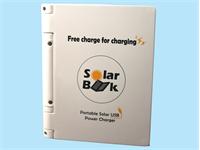 PORTABLE SOLAR USB CHARGER 5W MONOCRYSTALLINE SOLAR CELL I/P: 5V1A (MICRO USB) O/P: 5V1A (USB) 18.6x15.2x3CM 350g [SB5001 WHITE]