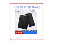 MINI USB 2.0 PRINTER SHARING DEVICE , SIZE :85MMX65MMX20MM. 4 PORT SWITCHER . 4 USB TYPE B INPUTS TO ONE USB2.0 TYPE A OUTPUT .NB : ONLY ONE CABLE SWITCHED AT A TIME.USB CABLES NOT INCLUDED . [USB PRINTER SHARE SWITCH 4 PORT]