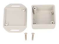 ABS Enclosure 40x40x20mm Black Flanged [1551PFLGY]