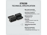 4-Pole Combicon Plug-in Connector with Screw Terminals for IFM AS-i SmartLine/SmartLogic Modules, 12 A Max Load at 2.5 mm² Conductor Size, Supplied in Pack of 6. [E70230 IFM]