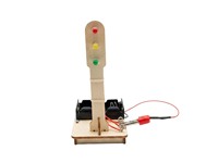 Vertical Wooden Traffic Light [EDU-TOY TRAFFIC LIGHT KIT T2]