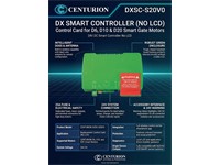 Centurion DX Smart Controller No LCD for D6/D10 & D20 Smart Gate Motors 24V [CEN DXSC-S20V0]