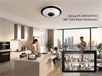 Dahua Fisheye IP Camera 5MP , 1.4mm Lens 10m IR , 1/2.7” CMOS , 25/30fps , ROI, SMART H.264+/H.265+ , 120dB WDR/3D DNR HLC, BLC, Supports Max:256G Micro SD Card , Built-in Mic , IOS; Android , 12V DC/PoE , 44.6×Φ126.2mm , 441g [DHA IPC-EW5541P-AS]