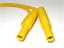 SAFETY TEST LEAD PVC Stackable 4mm STR. SHRD PLUG TO STR. SHRD PLUG  1mm sq. 16A 1000VDC CATII (934095103) [MLS-WS 100/1 YELLOW]