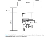 Aqara Valve Controller T1, Matter Over Bridge, Requires Aqara Zigbee 3.0 Hub, Combined with Water Leak Detectors for Home, Supports App Remote Control Shutoff, Supports HomeKit , Alexa, Google, Fits Various Pipe Sizes (DN15/ DN20/DN25) 1.6MPa [AQARA VALVE CONTROLLER T1]