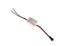 LED DRIVER 1-3W 5-12VDC-260MA WITH SHORT CIRCUIT, OVER VOLTAGE AND OVER CURRENT PROTECTION WITH 2PIN CLIP LOCK CONNECTOR [CMU LED DRIVE 1-3W 260MA 5-12VDC]