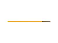 Automotive Cable FLRY Type B 1 x 1 mm² Yellow, Stranded Copper Conductor, Temp Stability:(3000 h) -40°C to +105°C, Test Voltage:1 kV (Effective Value) : Breakdown Voltage:5 kV (Effective Value), Outer Ø Min-Max:1,9-2,1, Special PVC Core Insulation [CAB28526]