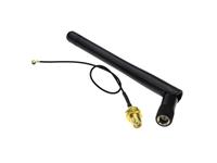 2.4G 3dBi Small Folding Antenna Inner Pin. Total Height 11cm. Includes 15cm IPEX to SMA Cable [BDD WIFI ANTENNA+ IPEX-SMA CABLE]