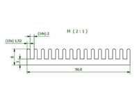 Extruded Heatsink • Rth= 9 K/W • Length : 37.5mm • Black Anodised surface [SK427-37,5SA]