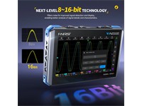 FNIRSI DPOS350P 4-IN-1 Tablet Oscilloscope 350MHZ, Spectrum Analyzer 200Khz - 350Mhz, Frequency Response Analyzer DDS Generator, 2Ch Handheld Oscilloscope 1 GSA/S, 7" Touch Screen Digital Phosphor [FNIRSI DPOS350P 350MHZ 4IN1 SCOP]