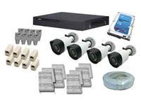 Dahua 4 Channel NVR kit, 4 Channel NVR, 4 x 1.3 megapixel bullet cameras 30m IR,  1 x 1TB hard drive, 1 x cat5 100m cable,8 x RJ45 connectors, 8 x weather rubber boots, no monitor [IDS 995-NVR1104HP-KIT2]