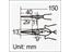 LONG NOISE PLIER 150MM SERRATED HALF ROUND JAW {PLR102} [PRK PA-102]