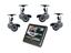 All in one , Digital wireless DVR kit  .7" colour monitor , with quad splitter ,  including  4 wireless outdoor cameras with IR 20m .**"Transmission range up to 120m in open air and about 30-50 meters through normal walls 
" [XY7W4D KIT]