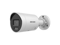 Hikvision AcuSense Strobe Light and Audible Warning Fixed Bullet Network Camera 4MP 2.8mm Lens, 40m IR, 1/3" CMOS, H2.65+, CBR, VBR, WDR120dB, 1xRJ45 10M/100M, Built-in Mic & Speaker, SD Card Slot Max:512GB, 12VDC 1A & PoE, IP67 [HKV DS-2CD2046G2H-I2U/SL (2.8MM)]