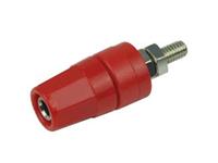 Binding Post - 4mm - Tapered - Red - Panel Mount - 24A-30VAC/60VDC [XY-RG08E RED]