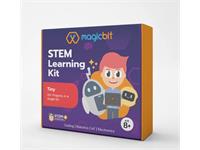 Comes Fully Equipped with a Range of Built-In Features, Including a Potentiometer, LDR, Buzzer, Push Buttons, Dual Motor Drivers, Four LEDS, AN RGB LED, and Two IR Sensors. A Unique Advantage to Learn Application Areas such as Robotics & Programming [MAGICBIT TINY STEM LEARNING KIT]