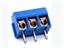 5.08mm Screw Clamp Terminal Block • 3 way • 16A -300V • Straight Pins • Blue [CZM5,08-3E]